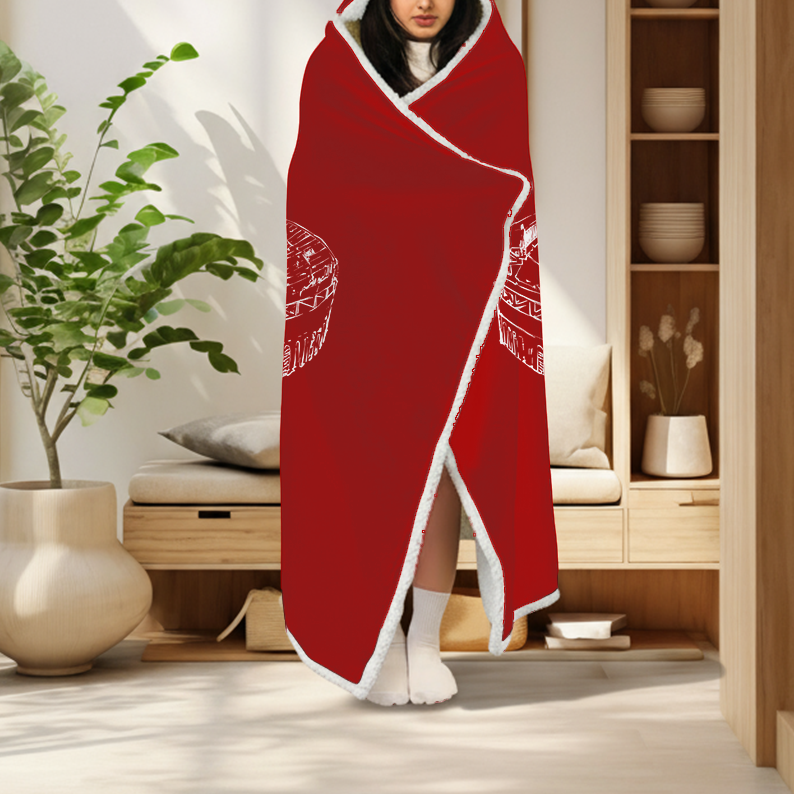 Personalized Ohio Stadium Sport Hooded Blanket