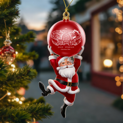 Personalized Ohio Stadium Christmas Acrylic Decorations, A Gift For Fans - Limited Edition