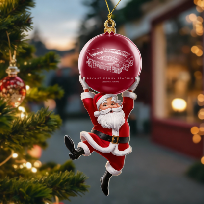 Personalized Bryant-Denny Stadium Christmas Acrylic Decorations, A Gift For Fans - Limited Edition