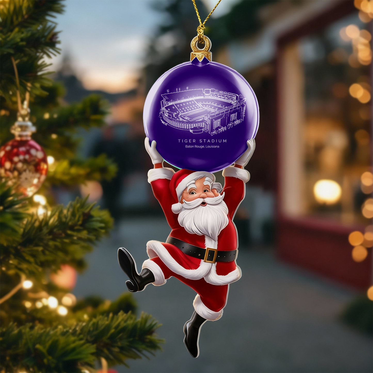 Personalized Tiger Stadium Christmas Acrylic Decorations, A Gift For Fans - Limited Edition