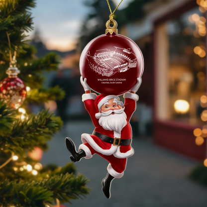 Personalized Williams-Brice Stadium Christmas Acrylic Decorations, A Gift For Fans - Limited Edition