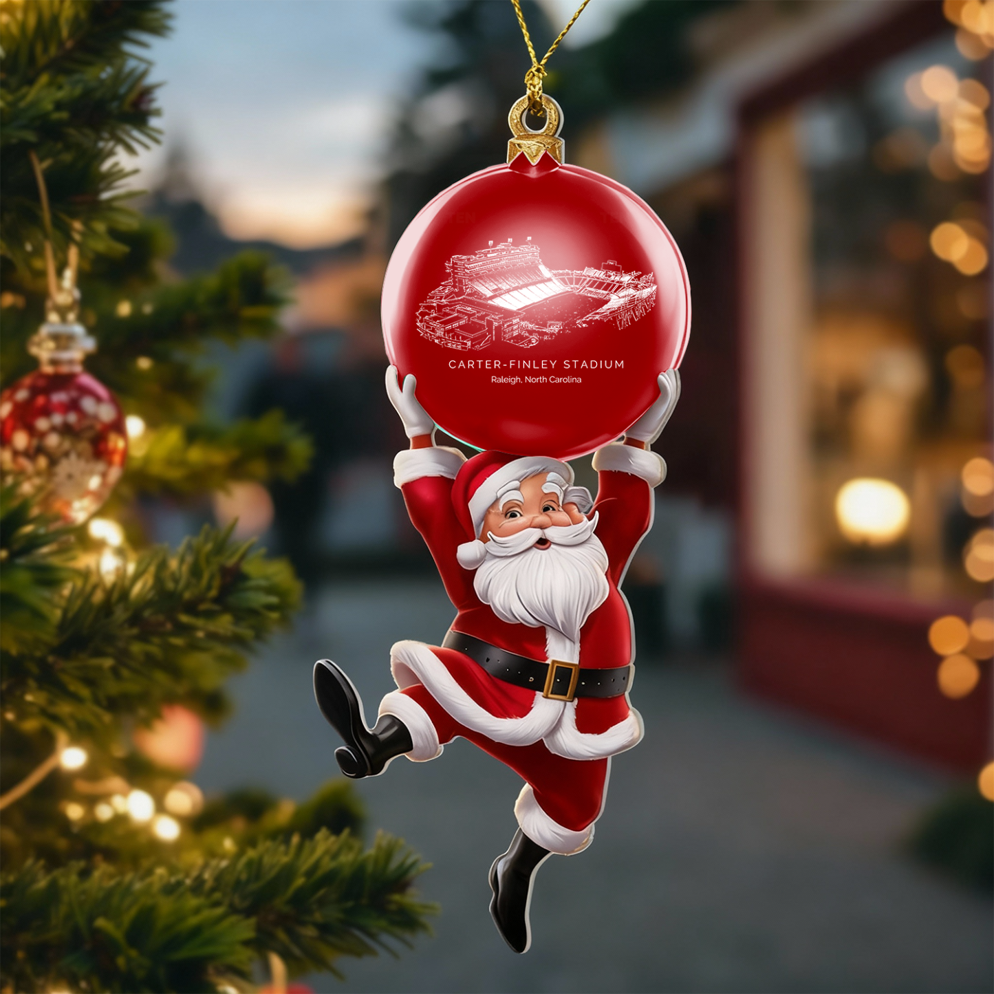 Personalized Carter–Finley Stadium Christmas Acrylic Decorations, A Gift For Fans - Limited Edition