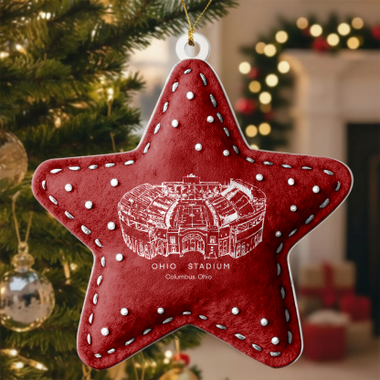 Custom Ohio Stadium Christmas Acrylic Ornament Gift For Family Member - Limited Edition