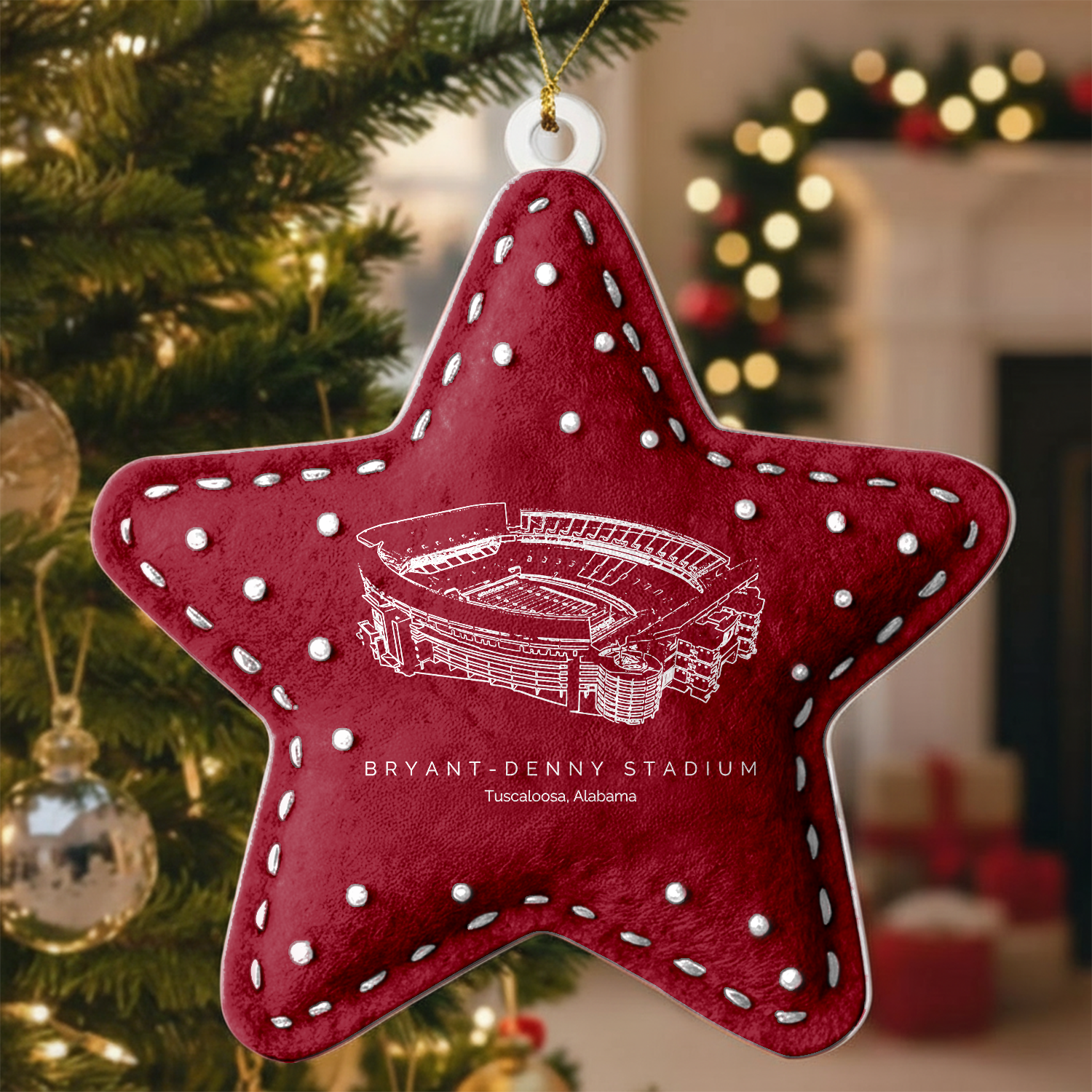 Custom Bryant-Denny Stadium Christmas Acrylic Ornament Gift For Family Member - Limited Edition