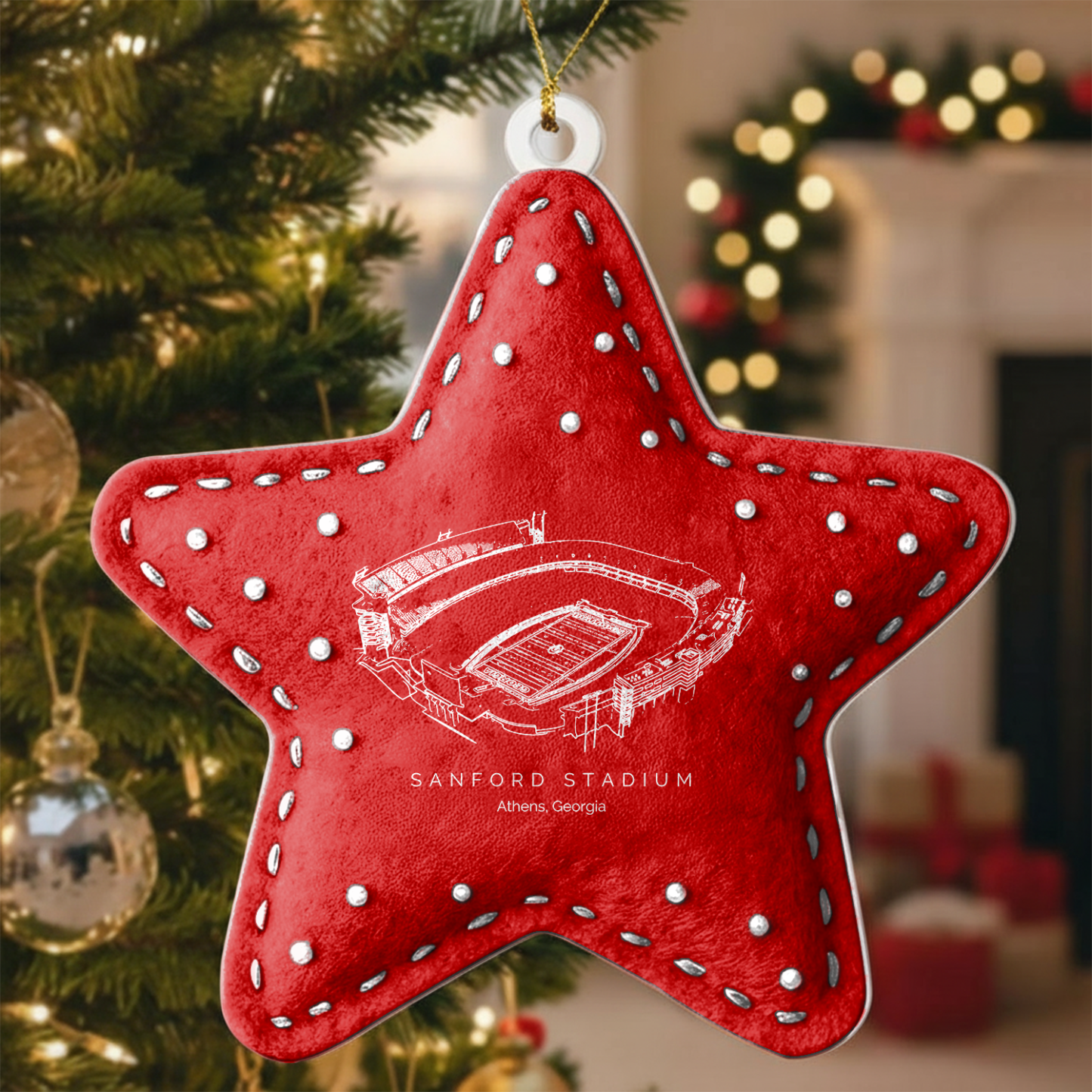 Custom Sanford Stadium Christmas Acrylic Ornament Gift For Family Member - Limited Edition