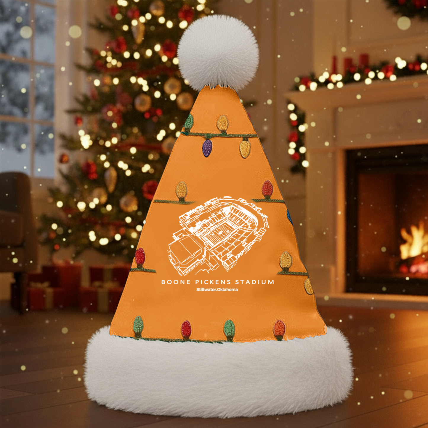 Personalized Boone Pickens Stadium Santa Hat, A Perfect Christmas Gift For Family - Limited Edition