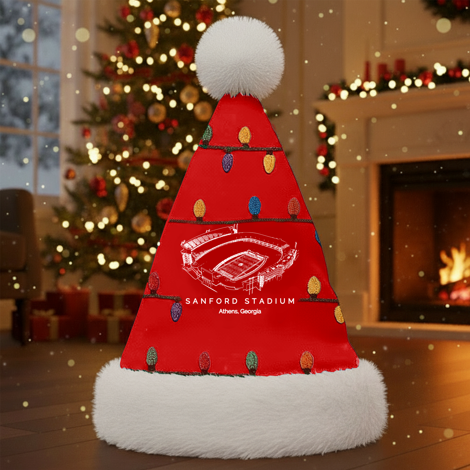 Personalized Sanford Stadium Santa Hat, A Perfect Christmas Gift For Family - Limited Edition
