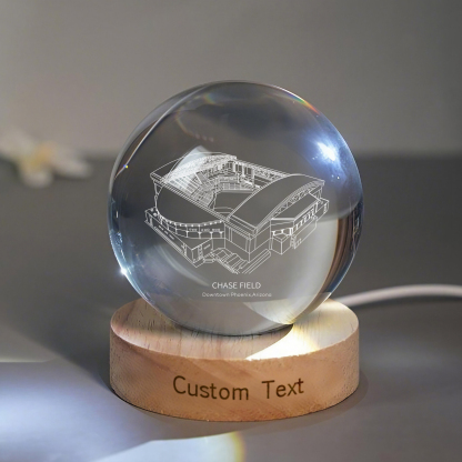 CHASE FIELD Stadium 3D Spherical Crystal Lamp