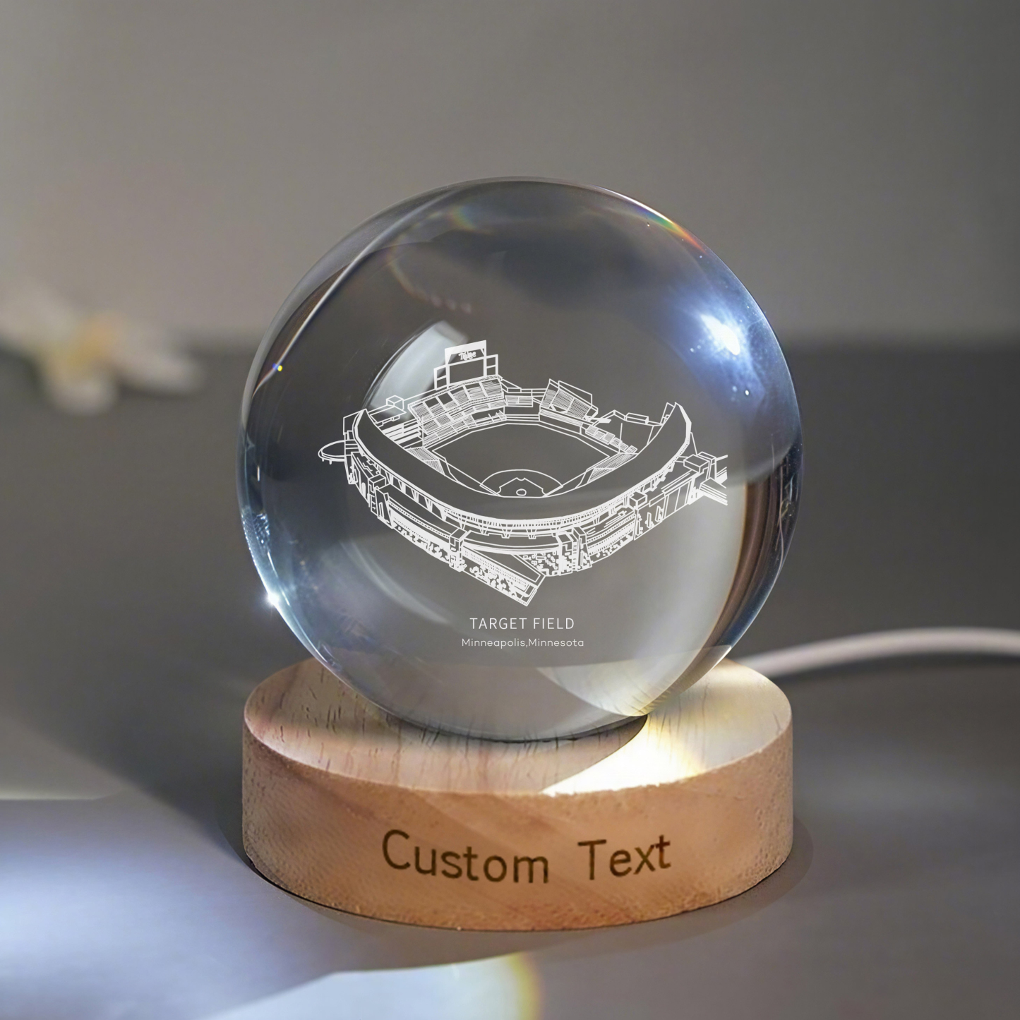 TARGET FIELD Stadium 3D Spherical Crystal Lamp