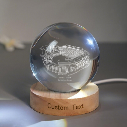 TRUIST PARK Stadium 3D Spherical Crystal Lamp