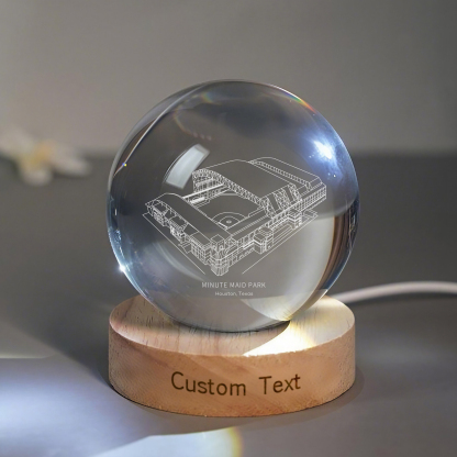 MINUTE MAID PARK Stadium 3D Spherical Crystal Lamp
