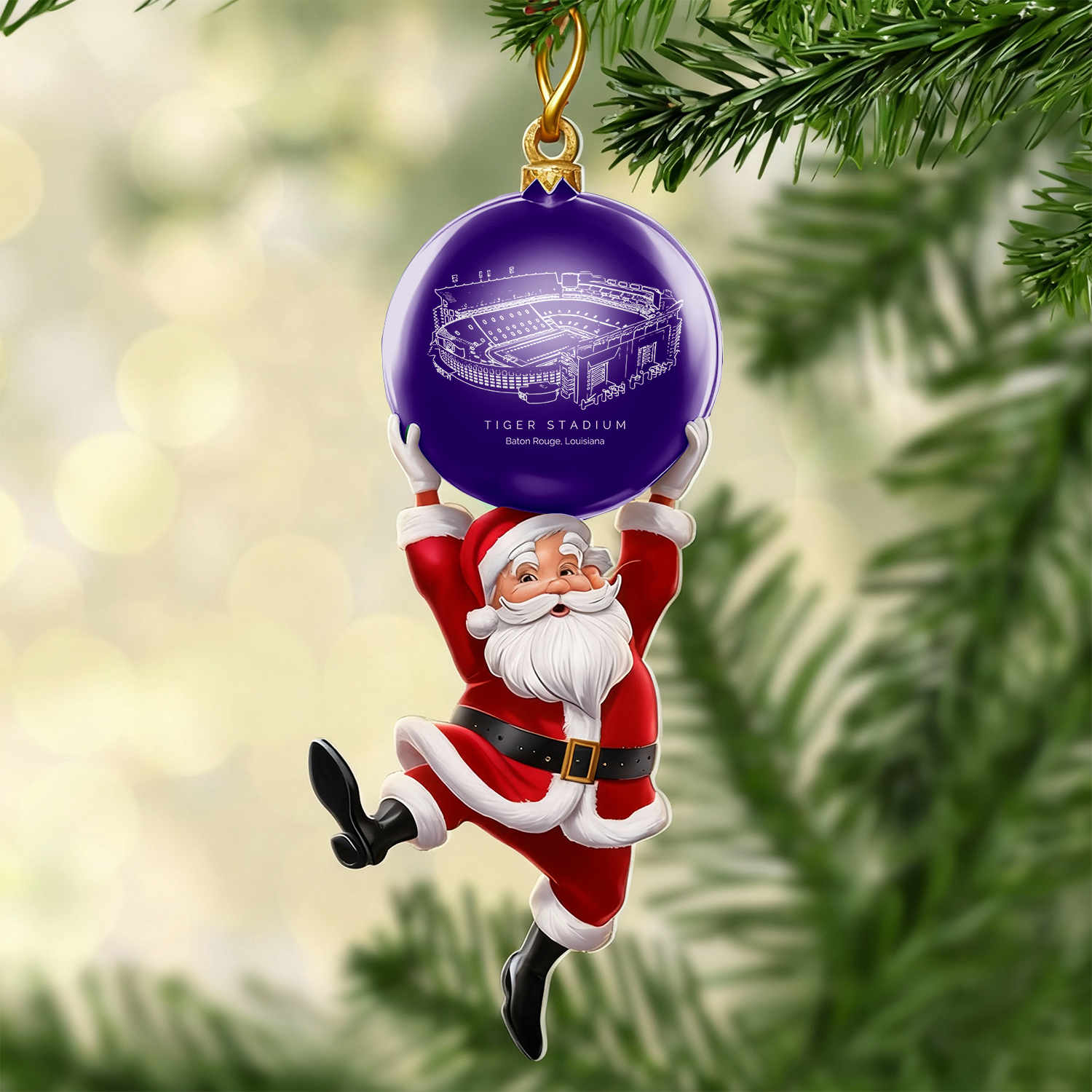 Personalized Tiger Stadium Christmas Acrylic Decorations, A Gift For Fans - Limited Edition