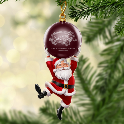 Personalized Doak S. Campbell Stadium Christmas Acrylic Decorations, A Gift For Fans - Limited Edition