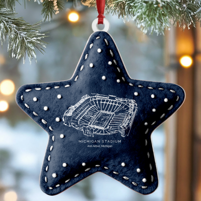Custom Michigan Stadium Christmas Acrylic Ornament Gift For Family Member - Limited Edition