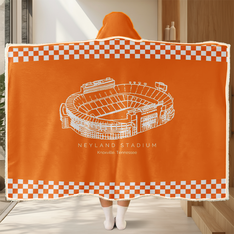Personalized Neyland Stadium Sport Hooded Blanket