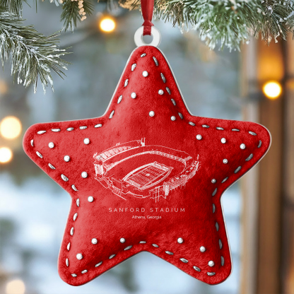 Custom Sanford Stadium Christmas Acrylic Ornament Gift For Family Member - Limited Edition