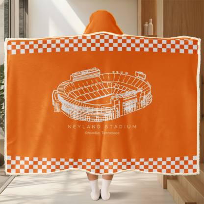 Personalized Neyland Stadium Sport Hooded Blanket