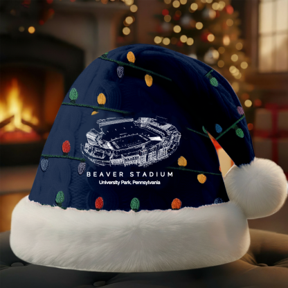 Personalized Beaver Stadium Santa Hat, A Perfect Christmas Gift For Family - Limited Edition