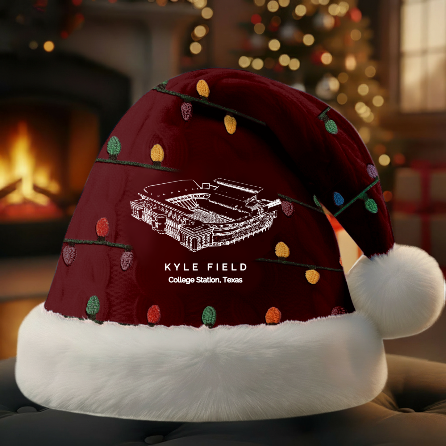 Personalized Kyle Field Stadium Santa Hat, A Perfect Christmas Gift For Family - Limited Edition