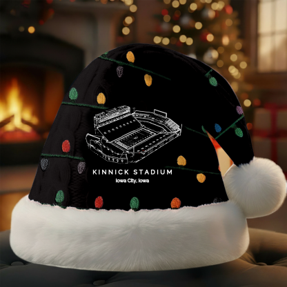 Personalized Kinnick Stadium Santa Hat, A Perfect Christmas Gift For Family - Limited Edition