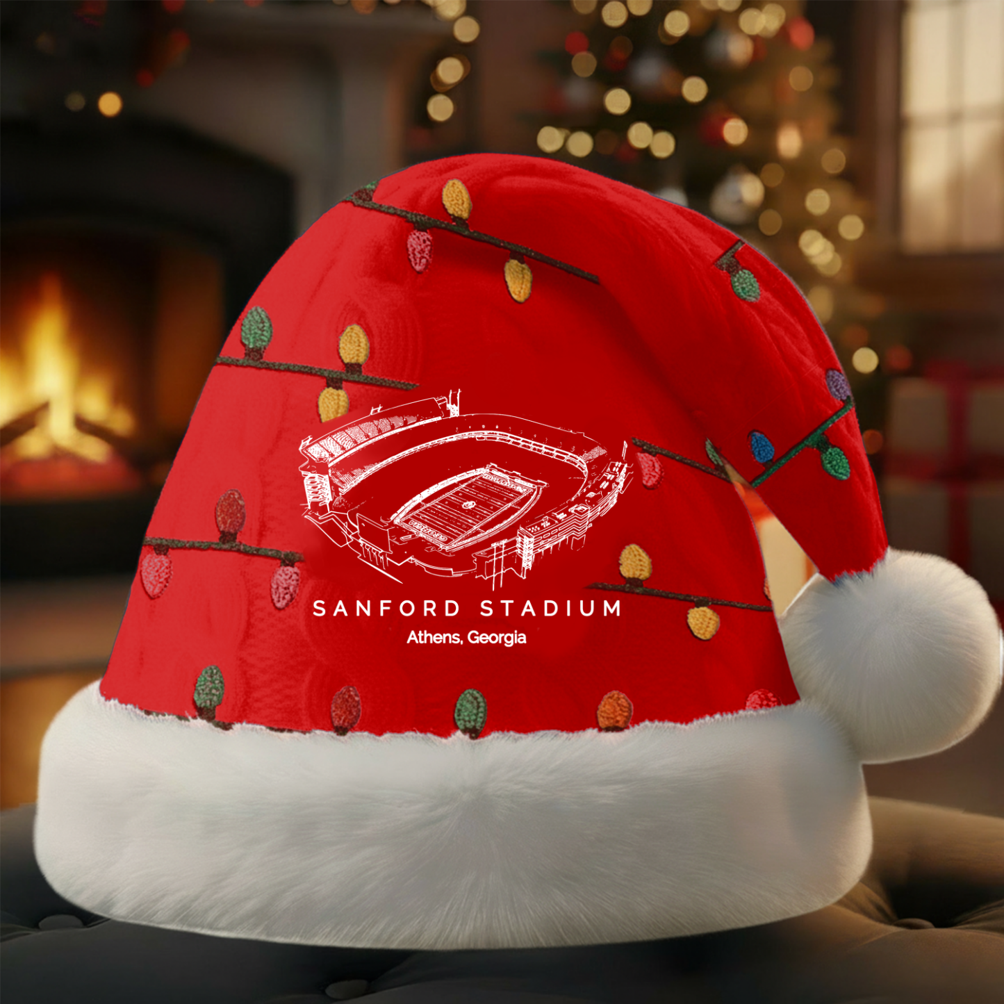 Personalized Sanford Stadium Santa Hat, A Perfect Christmas Gift For Family - Limited Edition