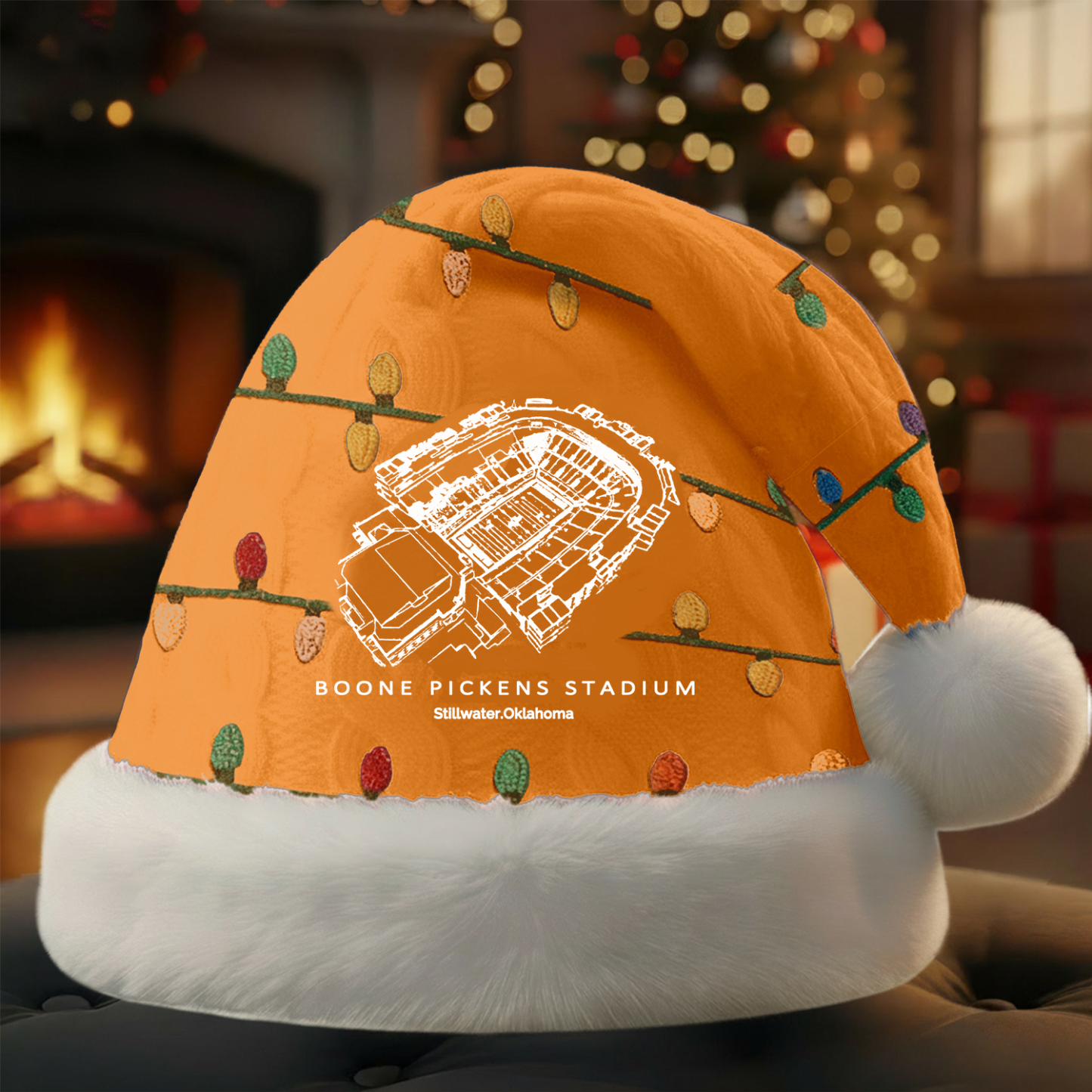 Personalized Boone Pickens Stadium Santa Hat, A Perfect Christmas Gift For Family - Limited Edition