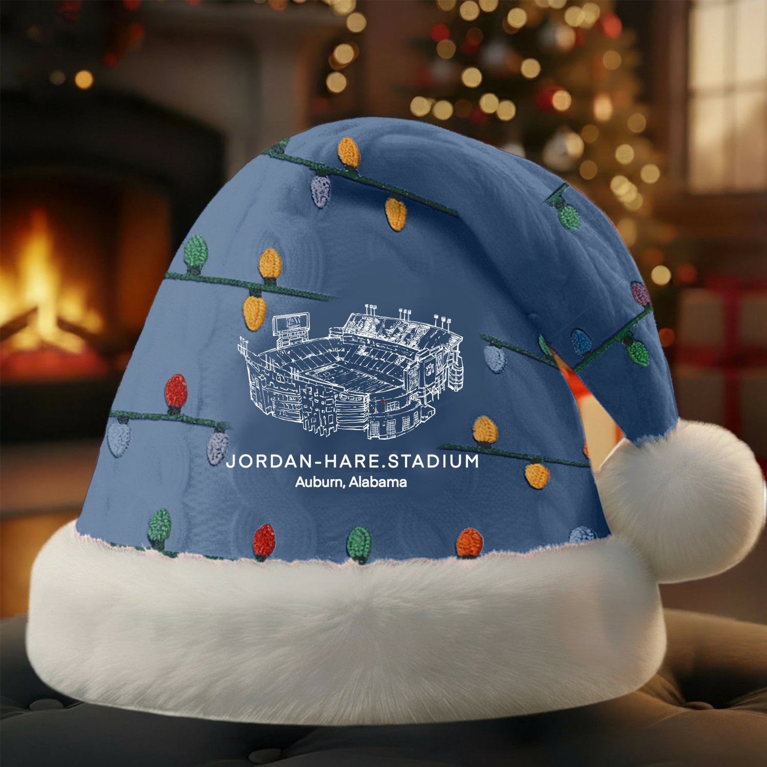 Personalized Jordan-Hare Stadium Santa Hat, A Perfect Christmas Gift For Family - Limited Edition