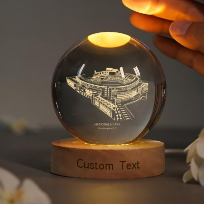 NATIONALS PARK Stadium 3D Spherical Crystal Lamp