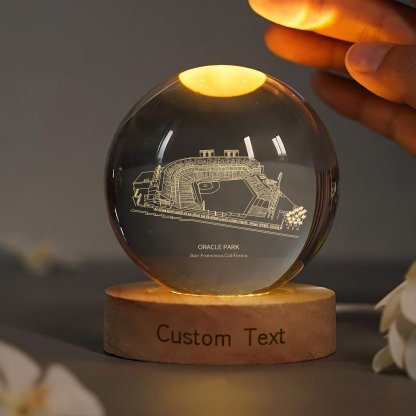 ORACLE PARK Stadium 3D Spherical Crystal Lamp