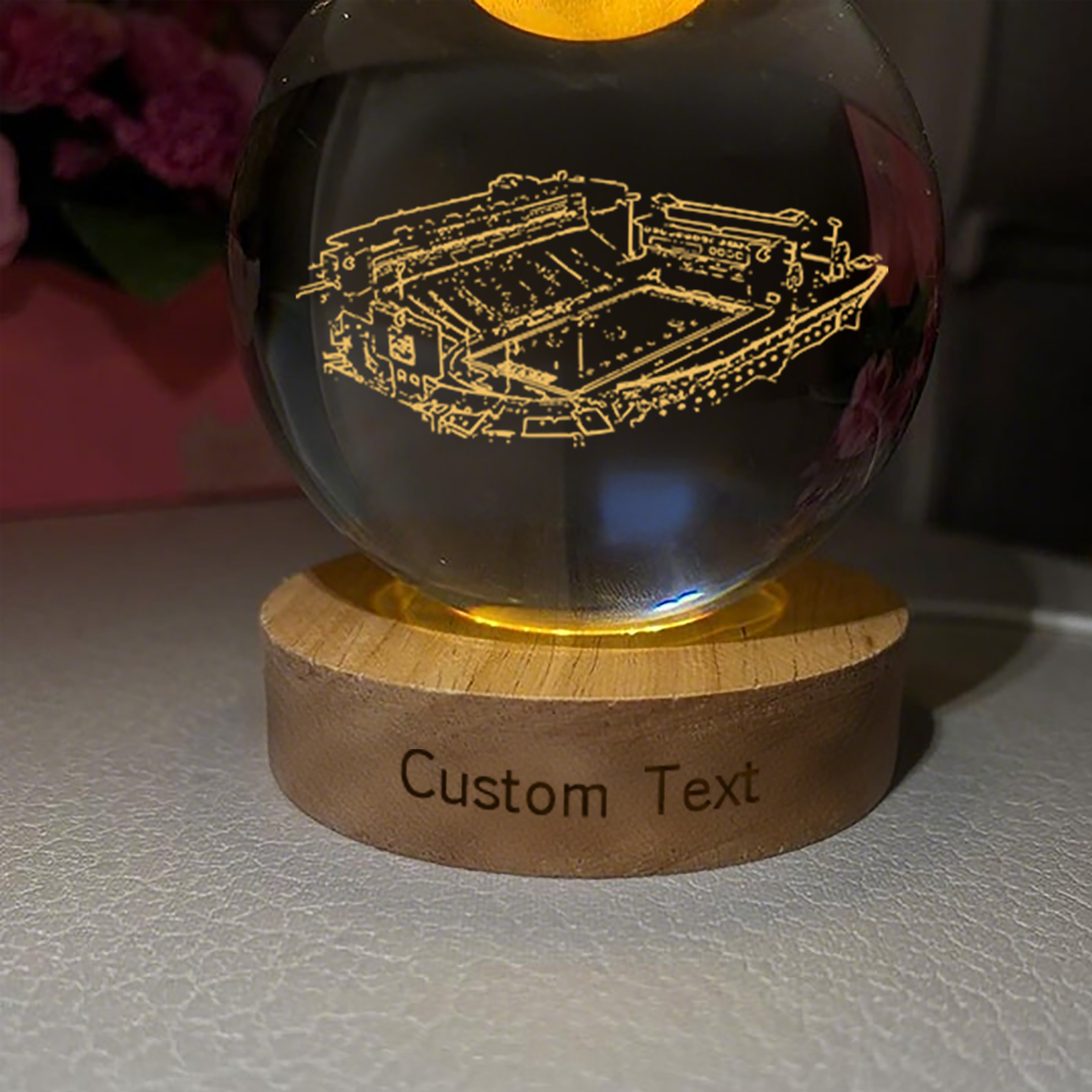 Martin Stadium 3D Spherical Crystal Lamp
