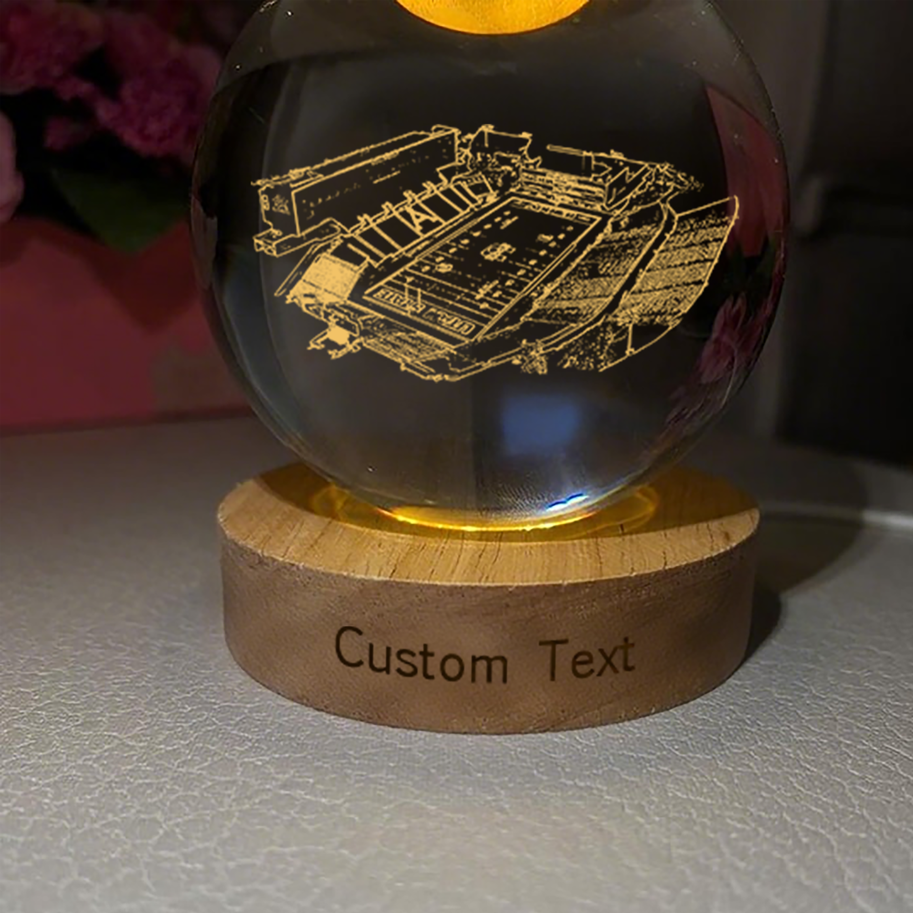 Maverik Stadium 3D Spherical Crystal Lamp