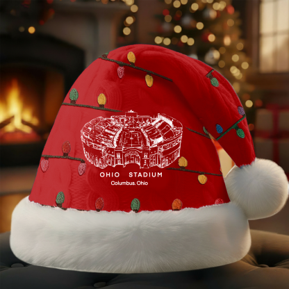 Personalized Ohio Stadium Santa Hat, A Perfect Christmas Gift For Family - Limited Edition