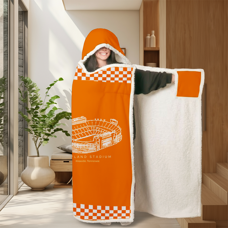 Personalized Neyland Stadium Sport Hooded Blanket