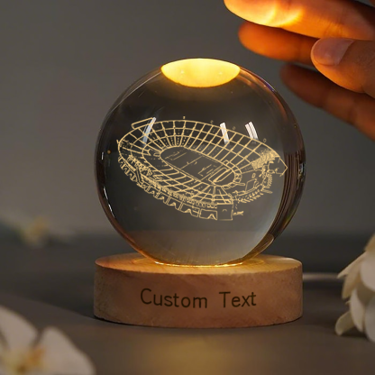 Memorial Coliseum 3D Spherical Crystal Lamp