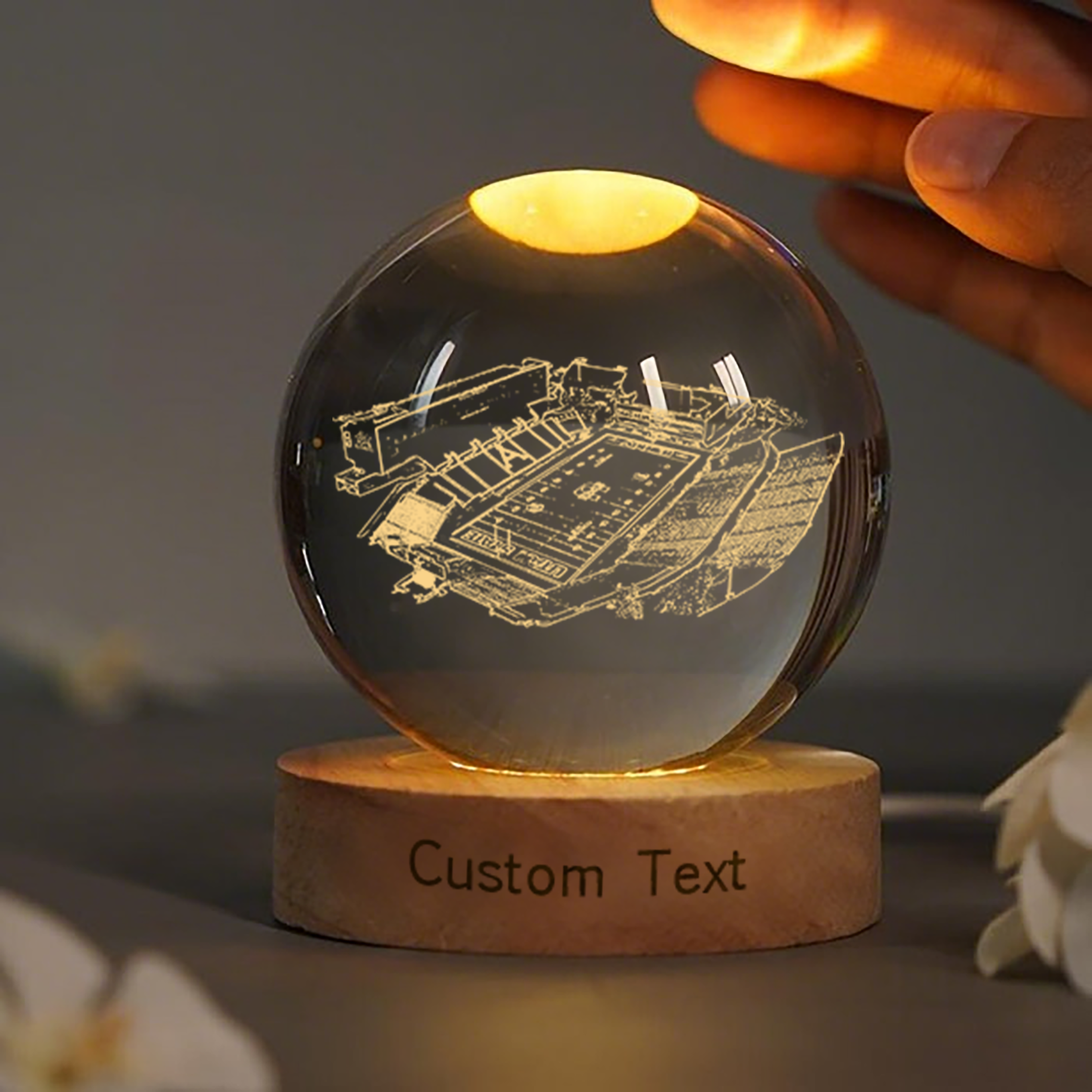 Maverik Stadium 3D Spherical Crystal Lamp