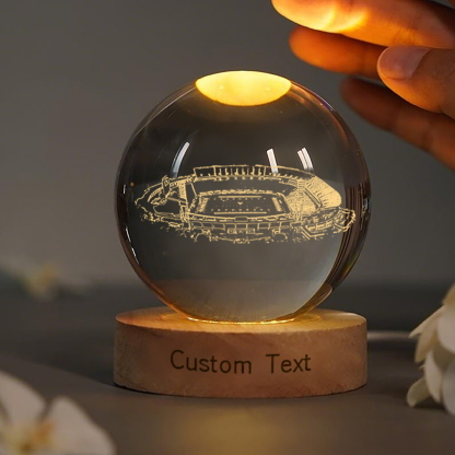 Scott Stadium 3D Spherical Crystal Lamp