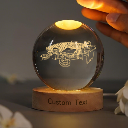 Ben Hill Griffin Stadium 3D Spherical Crystal Lamp