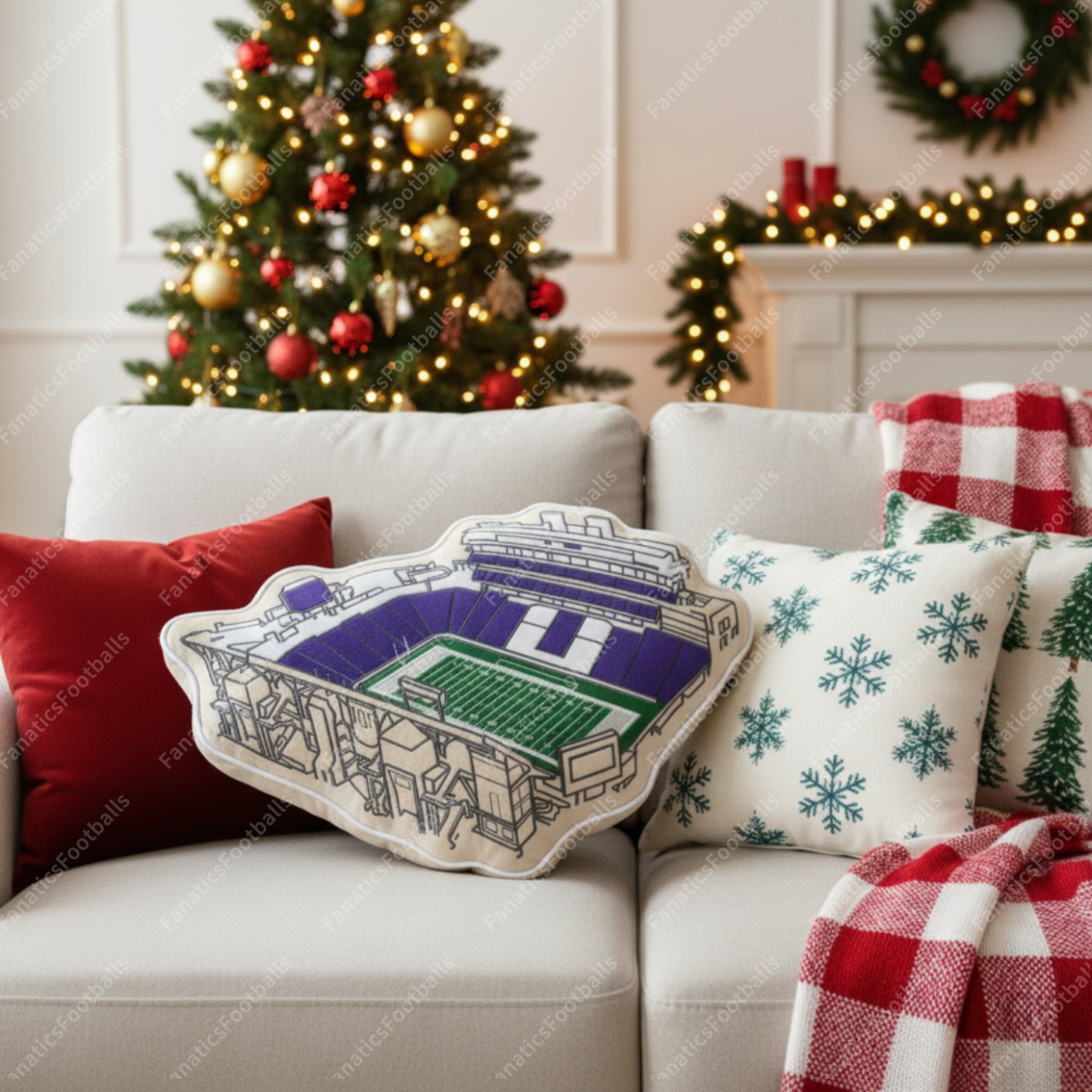 Bill Snyder Stadium Plush Pillow