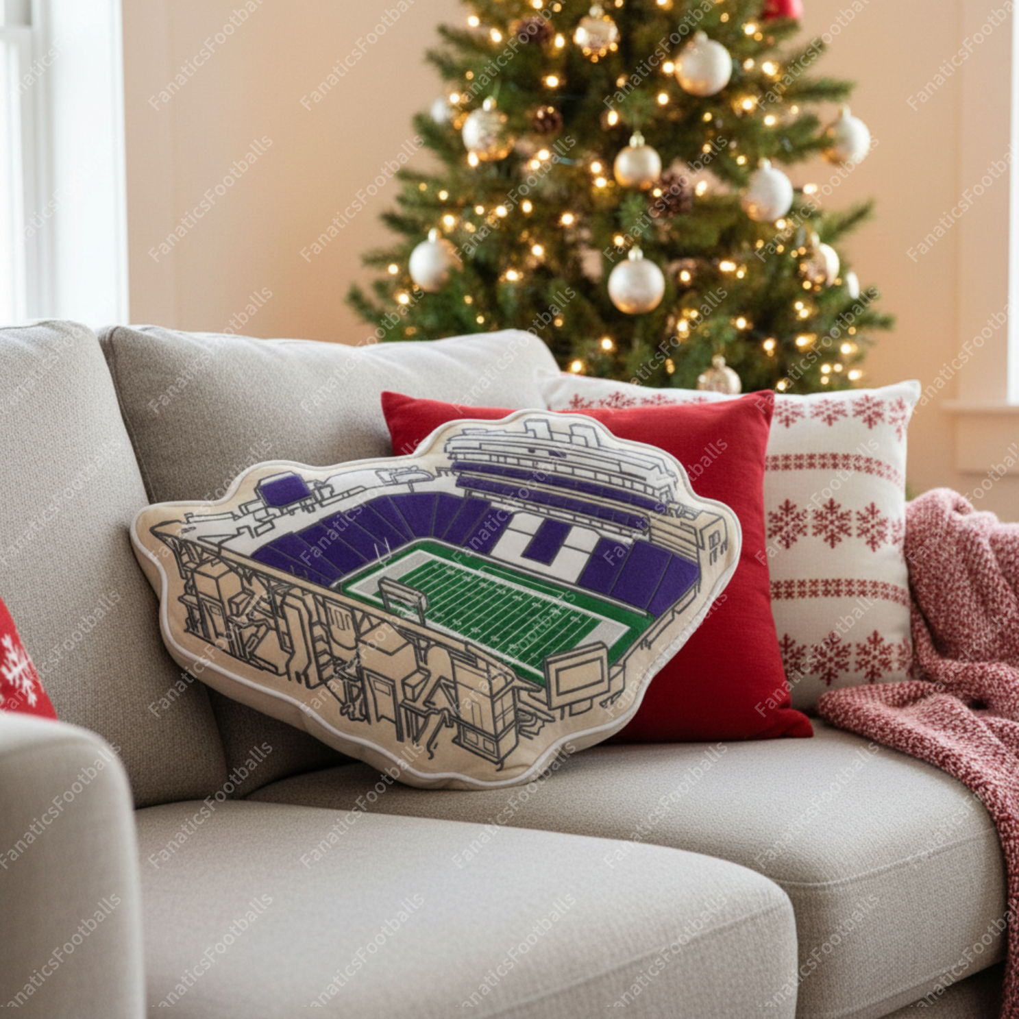 Bill Snyder Stadium Plush Pillow