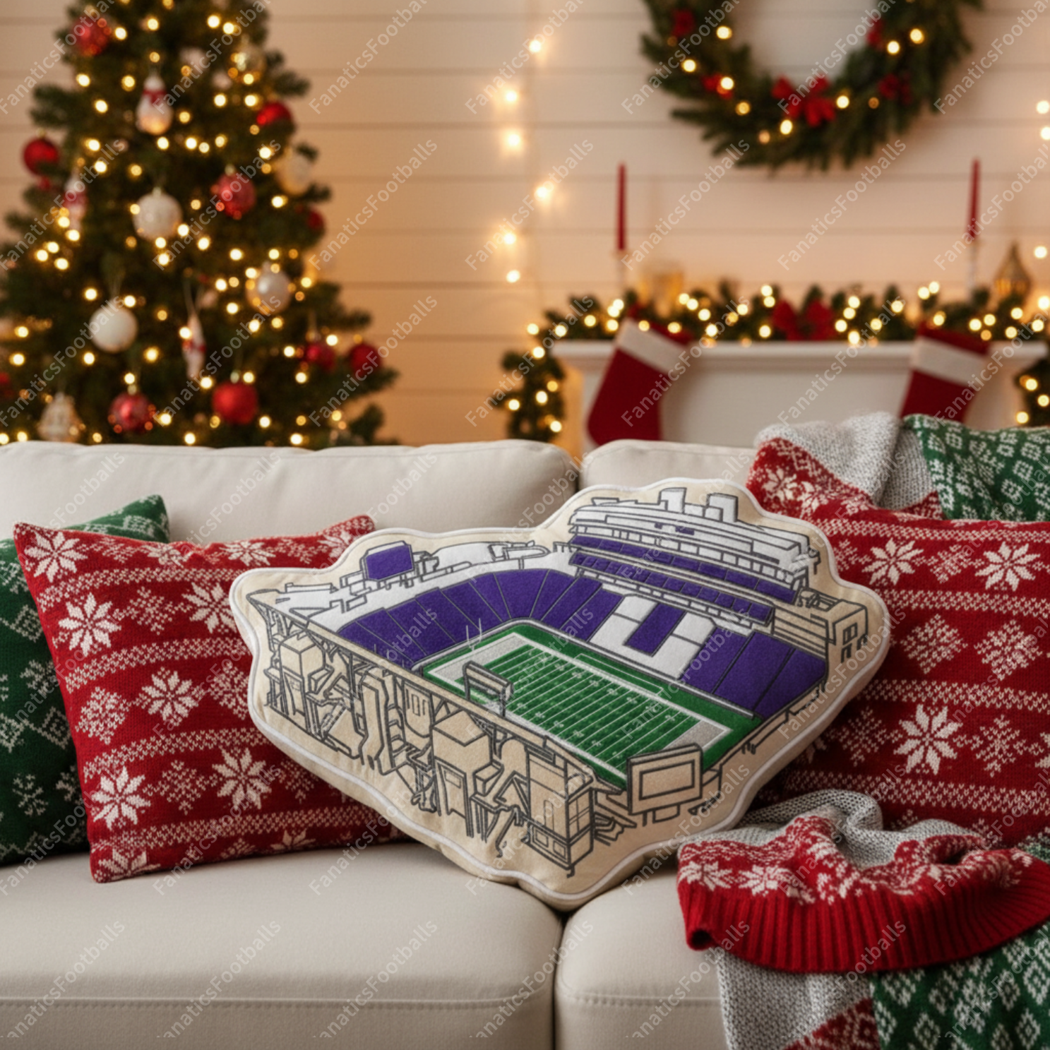Bill Snyder Stadium Plush Pillow