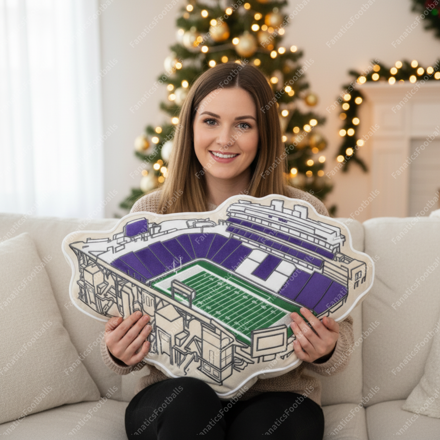 Bill Snyder Stadium Plush Pillow