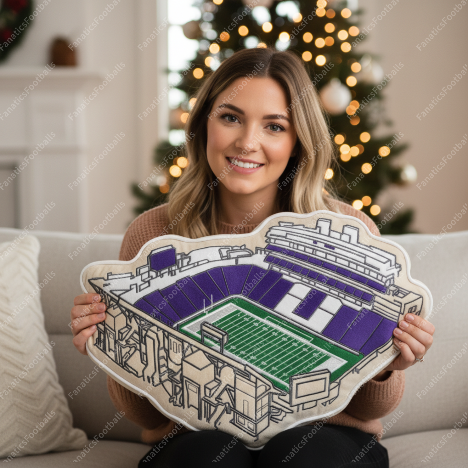 Bill Snyder Stadium Plush Pillow
