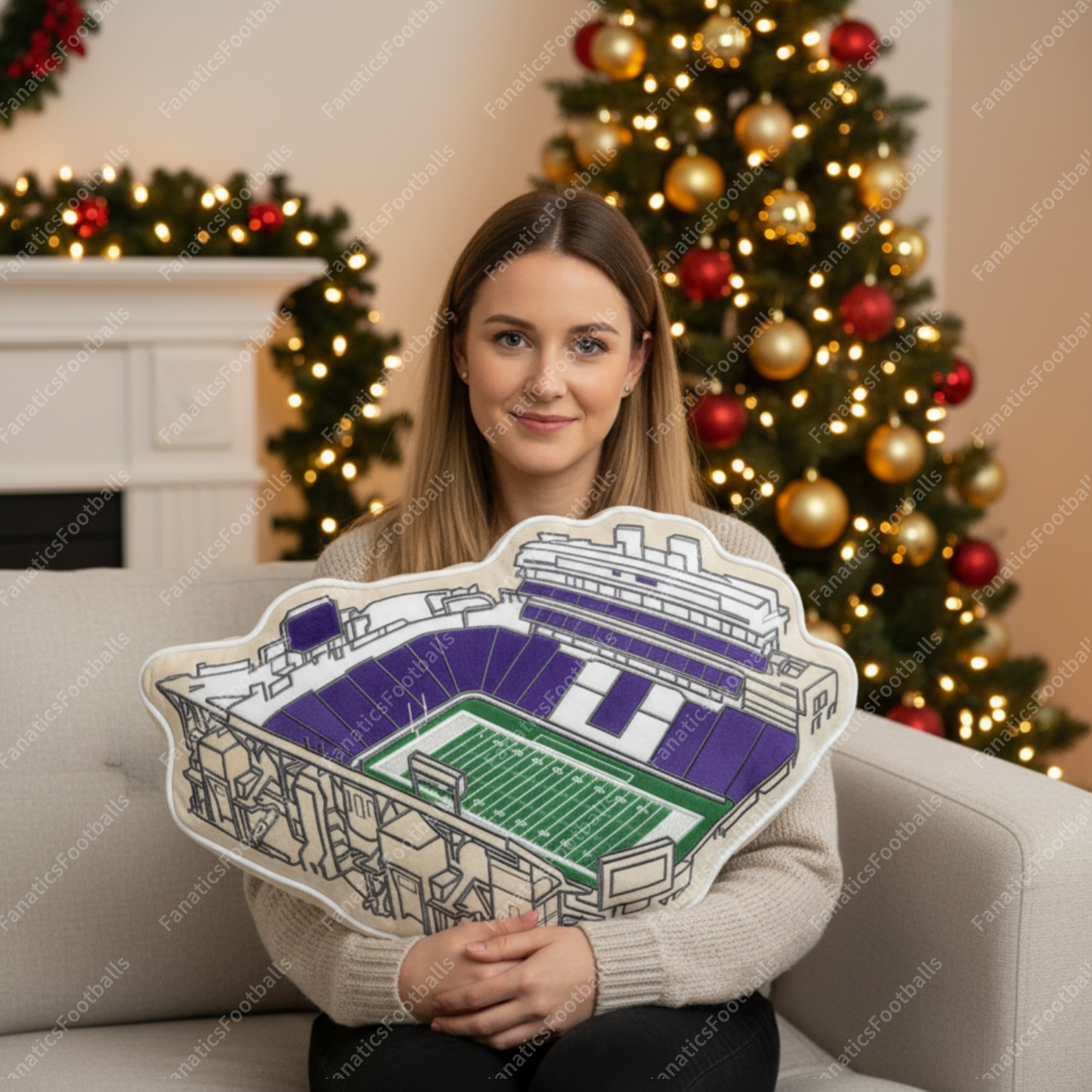 Bill Snyder Stadium Plush Pillow