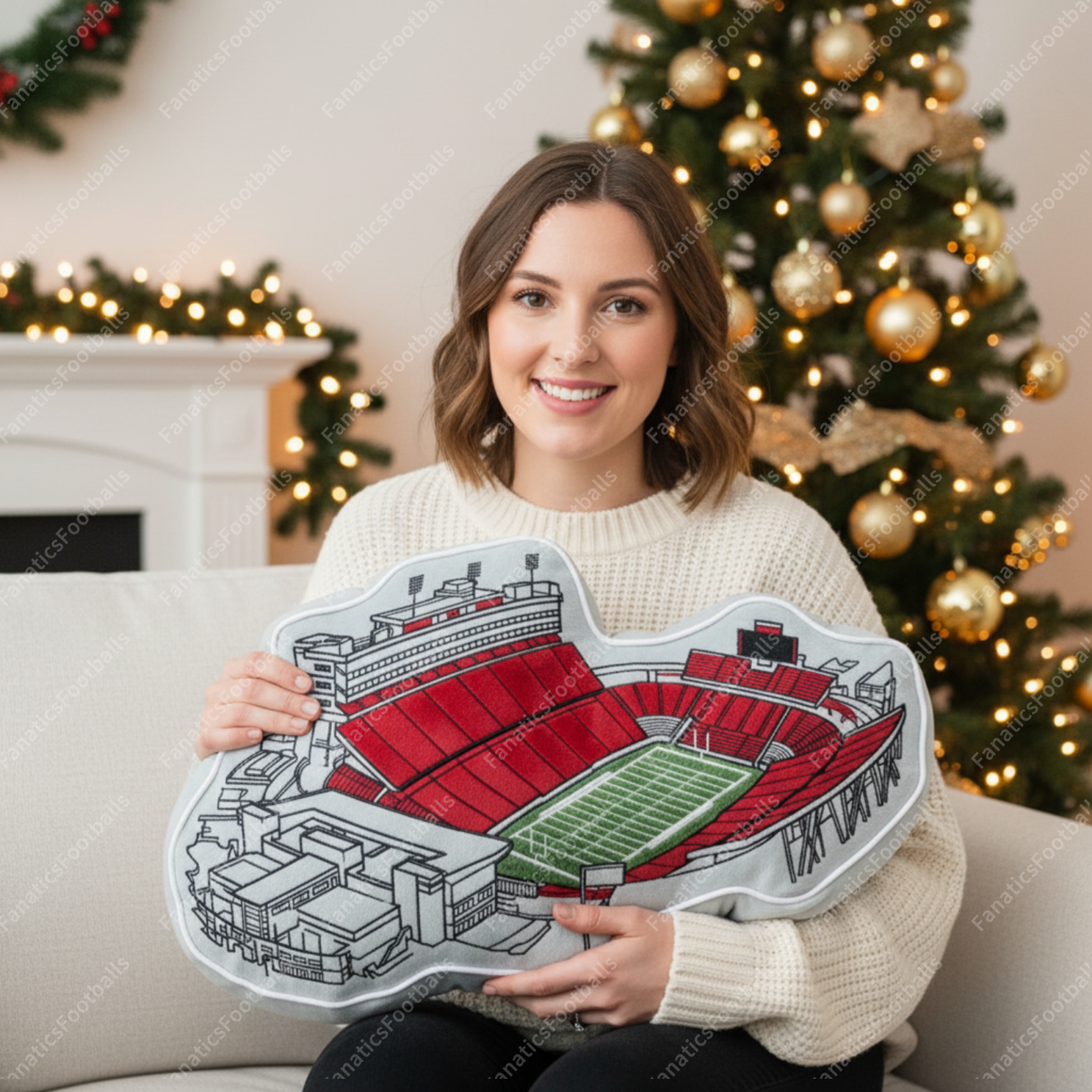 Carter-Finley Stadium Plush Pillow