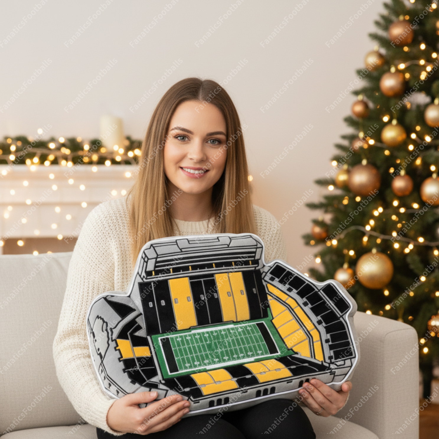 Kinnick Stadium Pillow