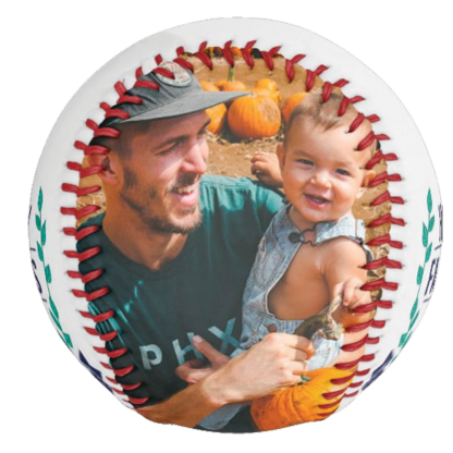 Custom Softball Fathers Day Gift - Emblem
