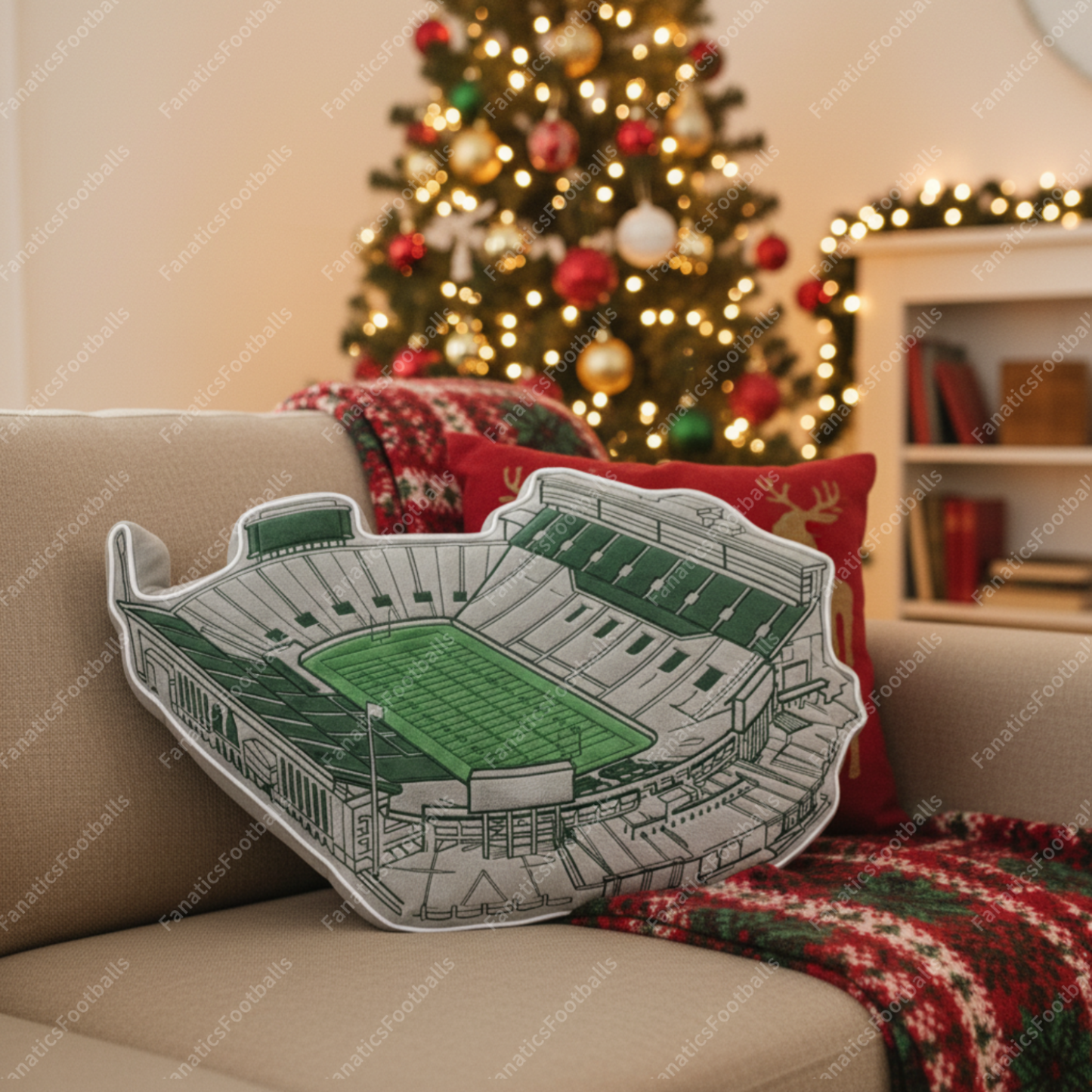 Spartan Stadium Plush Pillow