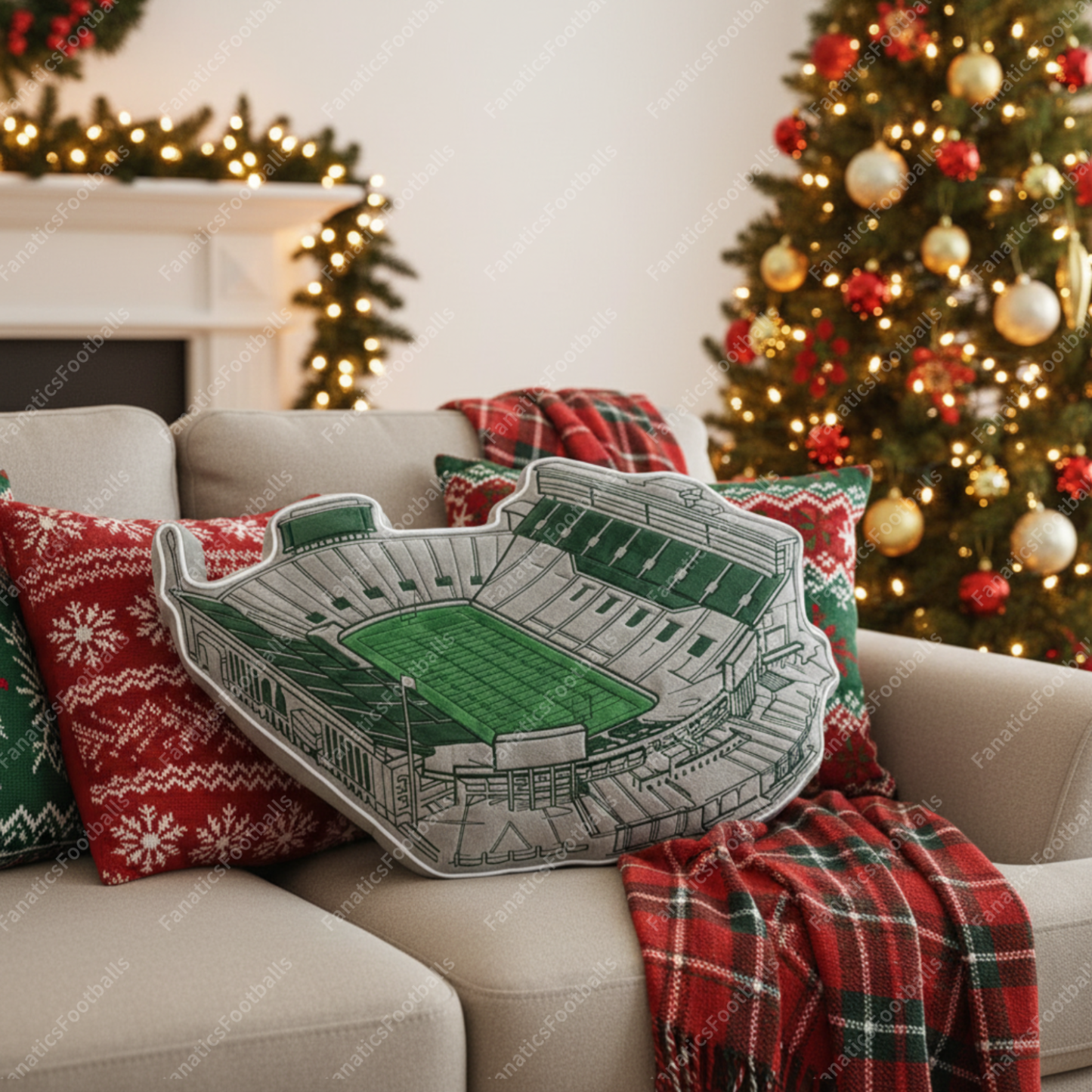 Spartan Stadium Plush Pillow