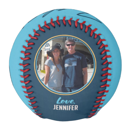Custom Softball Fathers Day Gift - Two Tone