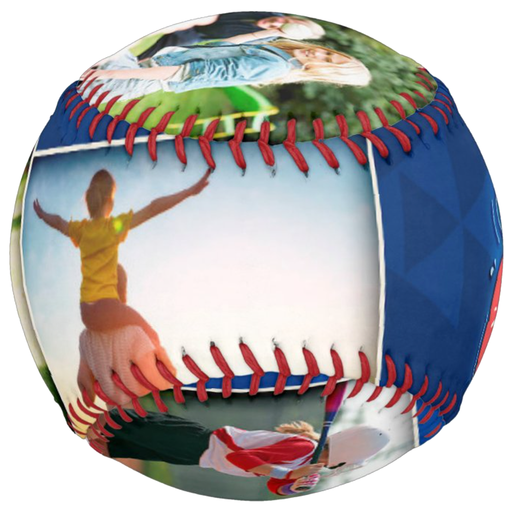 Custom Softball Fathers Day Gift - Collage